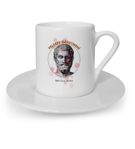 BK Gift Kişiye Özel Felsefe Öğretmeni Türk Kahvesi Fincanı  2