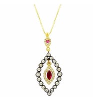 Kolye Damla 3,68 Gram 14 Ayar Altın (Sarı)