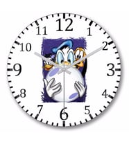 Duck Adventures Duvar Saati Bombeli Gercek Cam