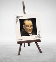 BK Gift Kişiye Özel Atatürk Tasarımlı Şovaleli Doğal Taş  4