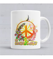 Peace Barış Simge Kupa Bardak Porselen