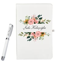Öğretmene Hediye Kişiye Özel Defter ve Roller Kalem Hediye Seti
