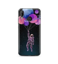 Uzay Balon Tasarım Süper Şeffaf Silikon Telefon Kılıfı Huawei P20 Lite 