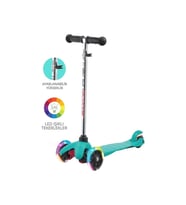 CVS DN 80001 AYARLANABİLİR DİREKSİYONLU LED IŞIKLI TEKERLEKLİ SCOOTER - MAVİ (Standart)