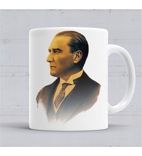 Mustafa Kemal Atatürk  Kupa Bardak Porselen