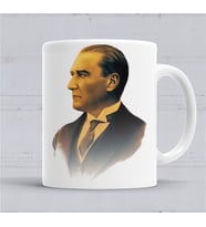Mustafa Kemal Atatürk  Kupa Bardak Porselen