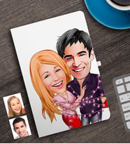 BK Gift Kişiye Özel Sevgililer Karikatürlü Defter-2