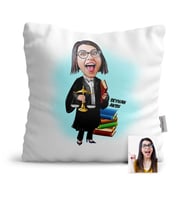 BK Gift Kişiye Özel Avukat Karikatür  Yastık  2
