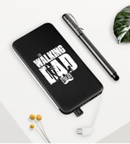 BK Gift Kişiye Özel The Walking Dad Siyah 5000 mAh Powerbank ve Kalem Seti (Model 1)