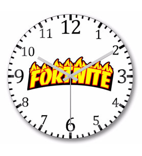 Fortnite Duvar Saati Bombeli Gercek Cam