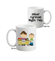 Öğretmenler Günü Hediyesi - Bayan Rehber Öğretmene İsimli Kupa Bardak