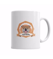Bulldogue Coleçao Raças Pug Köpek Kupa Bardak Porselen