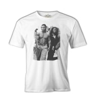 Mike Tyson and Naomi Beyaz Erkek Tshirt