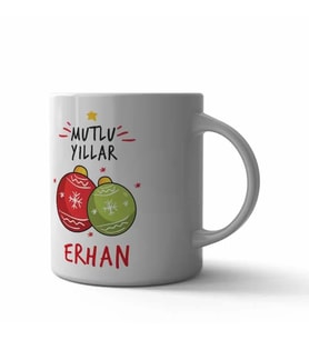 Mutlu Yıllar Kupa Bardak (Çok Renkli)