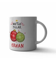 Mutlu Yıllar Kupa Bardak (Çok Renkli)