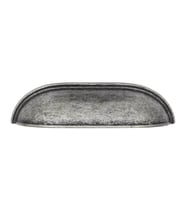 Lüks Çanak Kulp Antik Gümüş 96mm (2 Adet)
