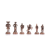 (Sadece Satranç Taşı İsteyene) Gifthome, Orta, Metal, Antik, İspanyol Figürlü Satranç Taşı (Çok Renkli)