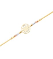 Diamond Line-Gülaylar Altın 14 Ayar Kalp Bileklik