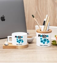 Makine Teknikeri Fincan Ve Kalemlik İkili Hediye Set
