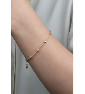 Altın Popcorn Dorika Bileklik