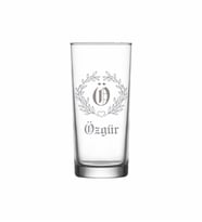 Kişiye Özel Ö Baş Harfli ve İsimli Tekli Rakı Bardağı  Model 27