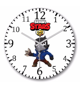 Brawl Stars  Crow    Duvar  Saati Bombeli Gercek Cam