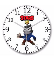 Brawl Stars  Crow    Duvar  Saati Bombeli Gercek Cam