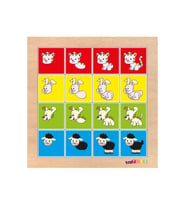 Adalinhome Hayvanları Oluştur Eğitsel Ahşap Puzzle 28x28 ADCS7012