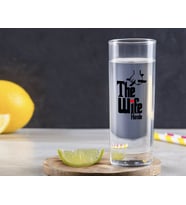 BK Gift Kişiye Özel Renkli Baskılı The Wife Tasarımlı Vodka Bardağı-1 (Beyaz)