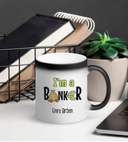 Bankacıya Hediye Sihirli Kupa Bardak