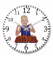 Godzingis Duvar Saati Bombeli Gercek Cam