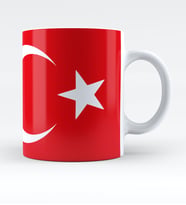 BK Gift Kişiye Özel Türk Bayrağı Tasarımlı Kupa Bardak