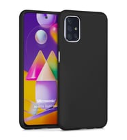 Microsonic Matte Silicone Samsung Galaxy M31s Kılıf Siyah