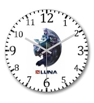 Luna Dota 2 Duvar Saati Bombeli Gercek Cam