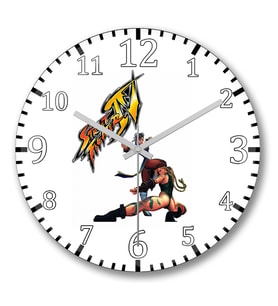 Street Fighter Chunli vs Camy Duvar Saati Bombeli Gercek Cam