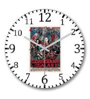 Guardians Of The Galaxy Duvar Saati Bombeli Gercek Cam