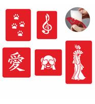 Uzak Doğu Modelleri  Dövme ve Şablon Seti Tattoo SPREYSİZ