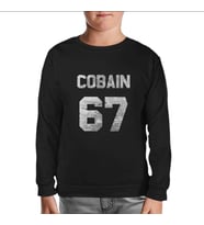 Kurt Cobain - 67 Siyah Çocuk Sweatshirt