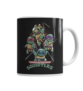 Squirtles Ninja Kaplubağlar Kupa Bardak Porselen