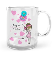 BK Gift Kişiye Özel Kadınlar Günü Temalı Cam Kupa Bardak  8