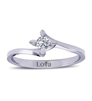 Lova E Renk 0,16 Karat Pırlanta Tektaş Yüzük - 1070035