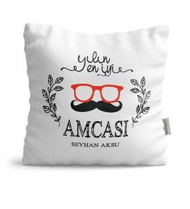 BK Gift Kişiye Özel Yılın En İyi Amcası  Yastık  1