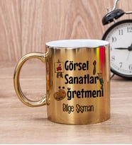 Görsel Sanatlar Öğretmeni Gold Kupa Bardak