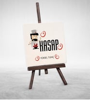 BK Gift Kişiye Özel Mesleki Kasap Şovaleli Doğal Taş