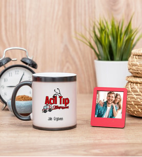 Acil Tıp Teknisyeni Sihirli  Kupa Bardak ve Kırmızı Mini Çerçeve