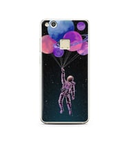 Uzay Balon Tasarım Süper Şeffaf Silikon Telefon Kılıfı Huawei P10 Lite 