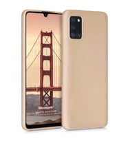 Microsonic Matte Silicone Samsung Galaxy A31 Kılıf Gold