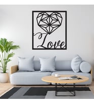 Kalp Love  Ahşap Tablo