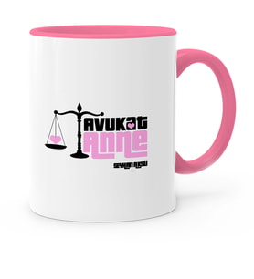 BK Gift Kişiye Özel Avukat Anne Pembe Kupa Bardak  1