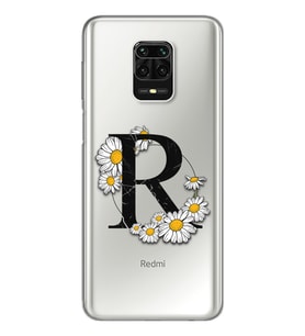 Papatya Harf Tasarım Süper Şeffaf Silikon Telefon Kılıfı Xiomai Redmi Note 9 Pro